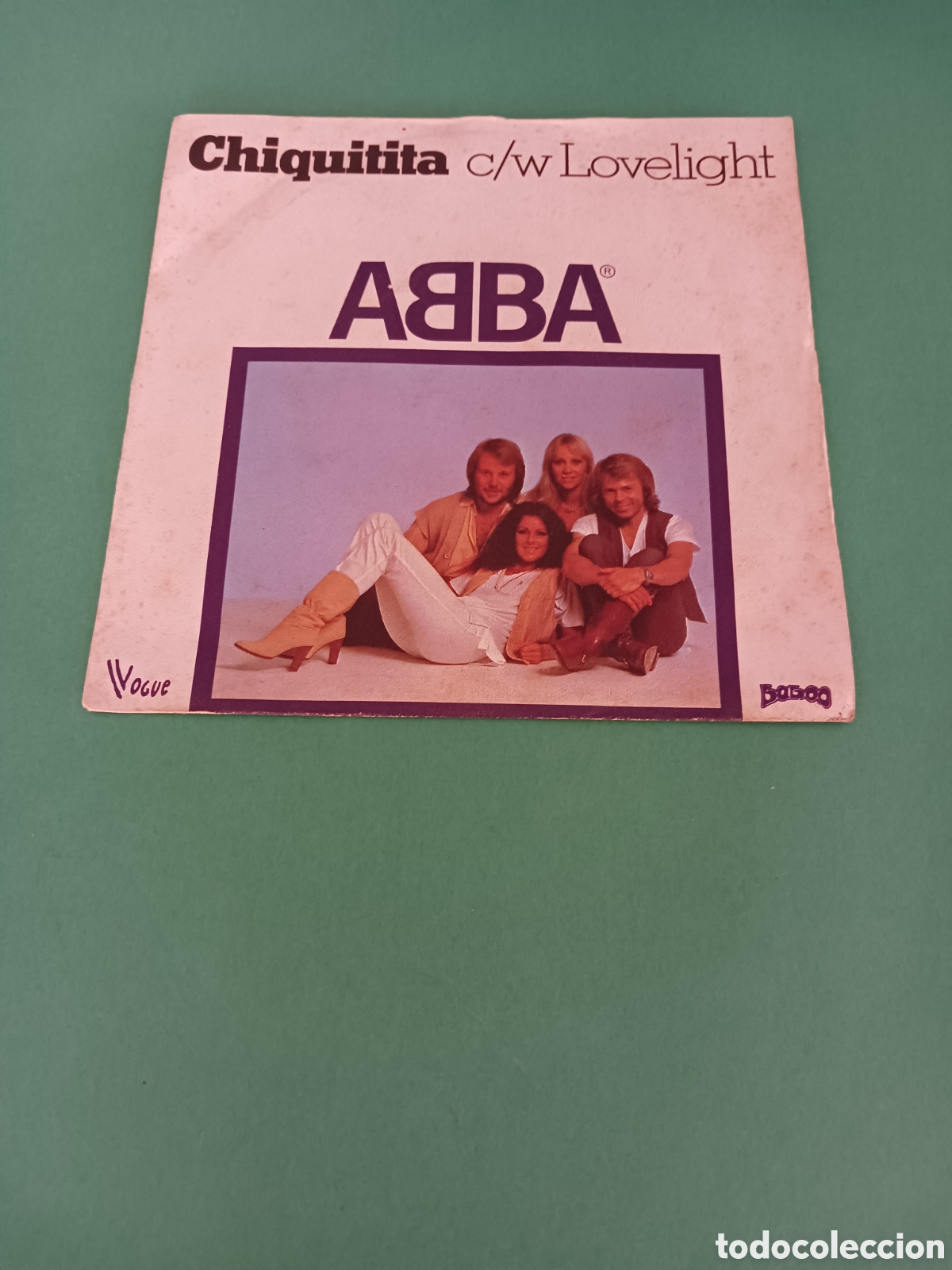 Discos de vinilo: ABBA, CHIQUITITA. Single - Foto 1