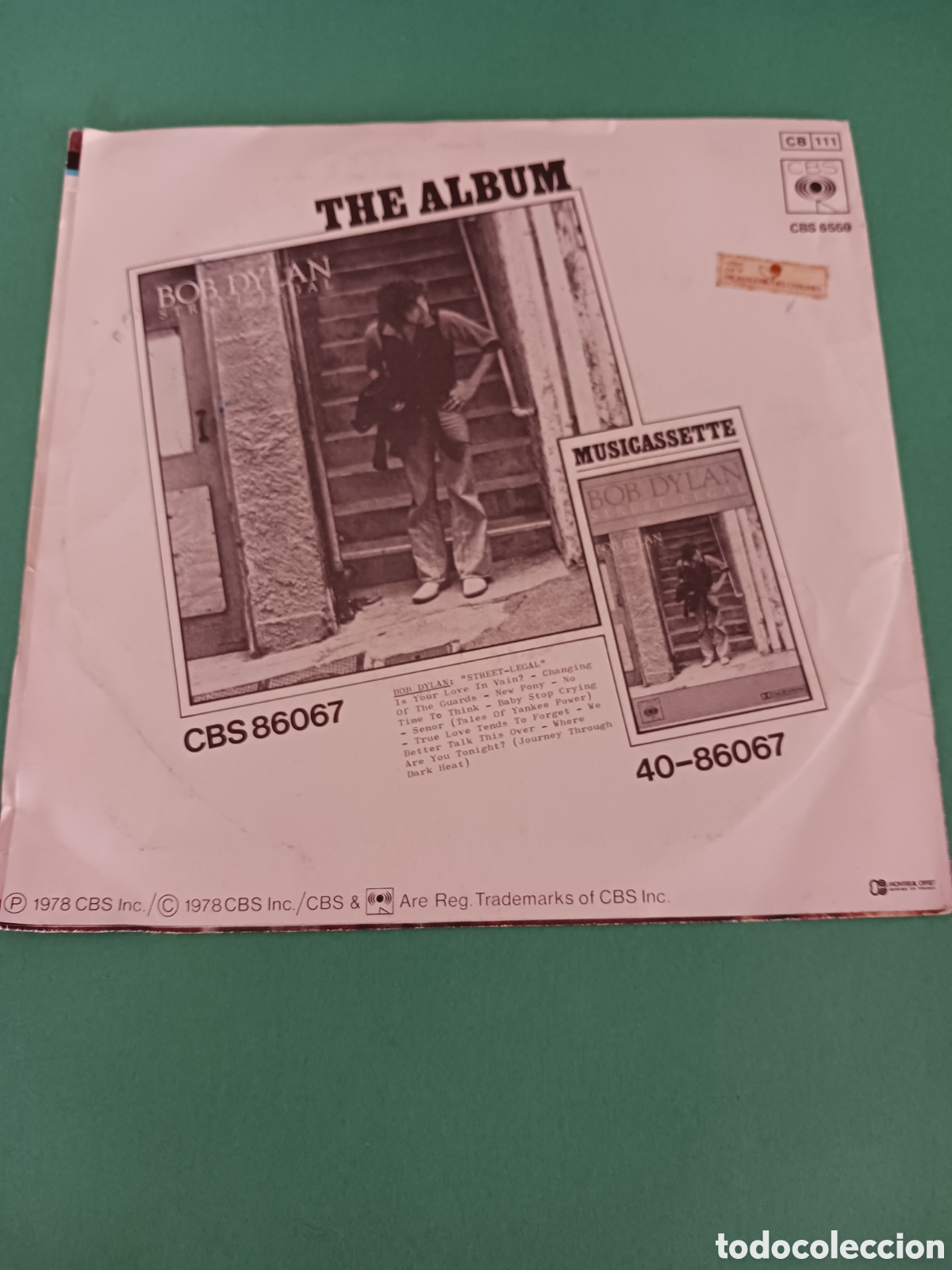 Discos de vinilo: BOB DYLAN, SINGLE. Changing of the guards. - Foto 4