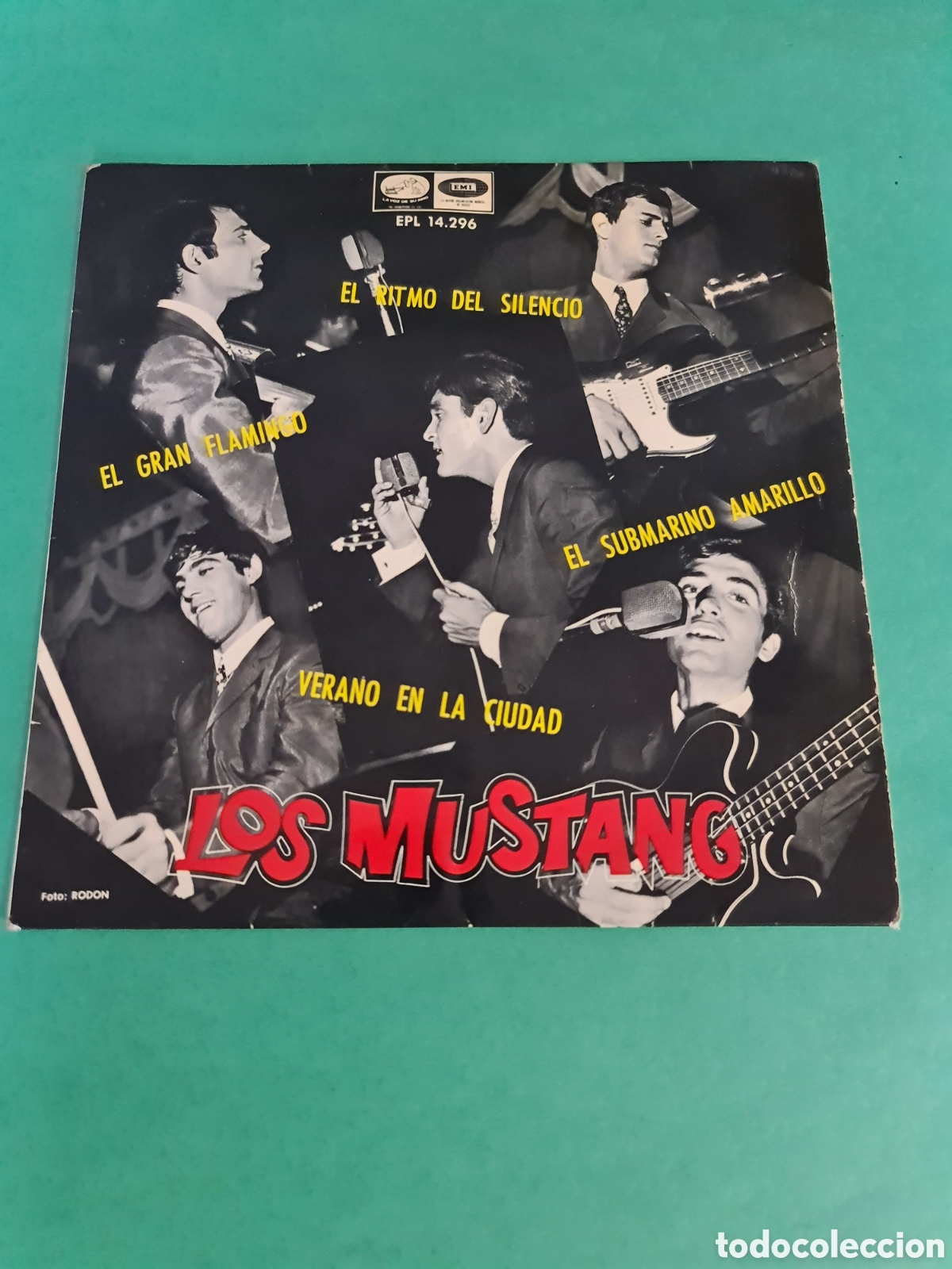 Discos de vinilo: Single LOS MUSTANG. El submarino Amarillo - Foto 1