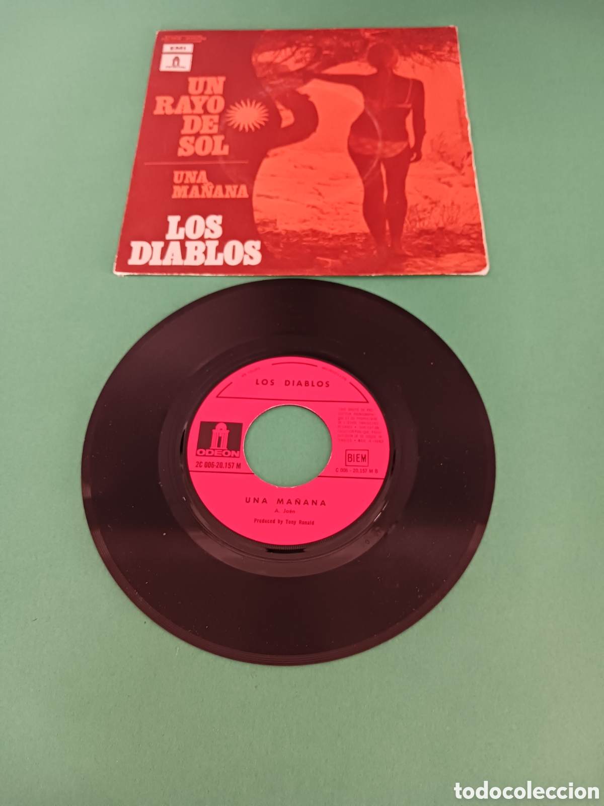 Discos de vinilo: LOS DIABLOS, UN RAYO DE SOL. Single. - Foto 3