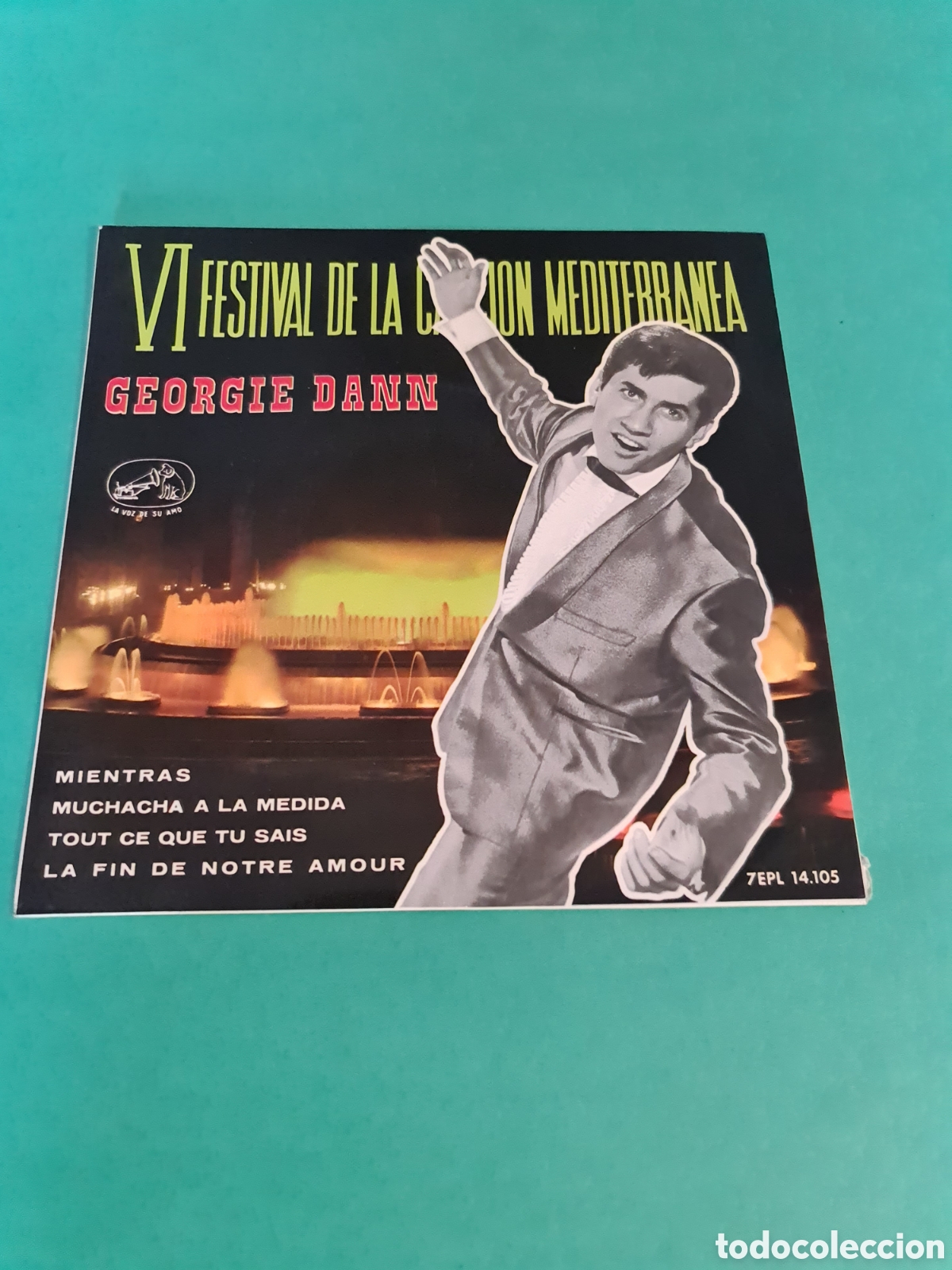 Discos de vinil: Single Georgie Dann / VI Festival de la canci&oacute;n Mediterranea.