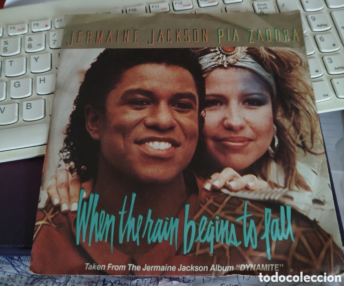 Discos de vinilo: Jermaine Jackson and Pia Zadora - When the rain begins to fall
