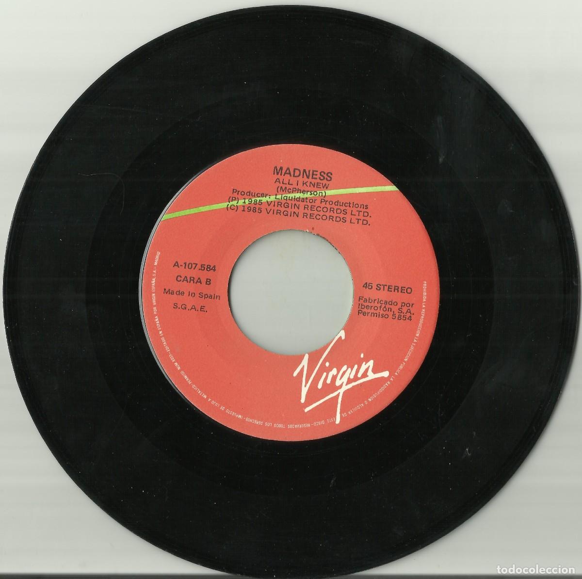 Discos de vinilo: MADNESS 1985 single .... - Foto 4