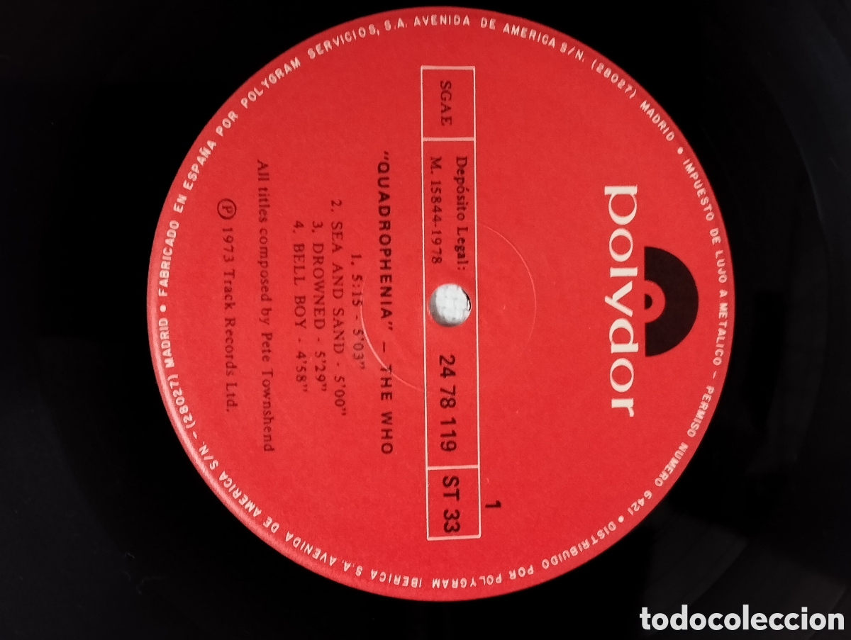Discos de vinilo: THE. WHO. QUADROPHONIA - Foto 3