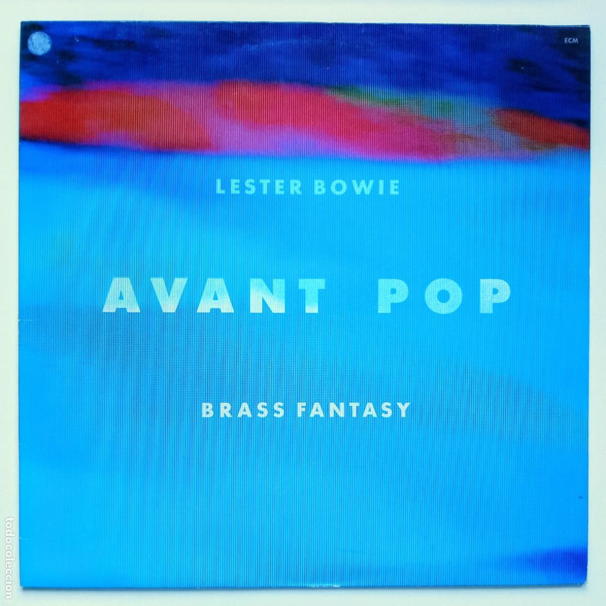 Discos de vinilo: Lester Bowie Brass Fantasy-Avant Pop (LP ECM 1986) portada Dieter Rehm. Art Ensemble of Chicago