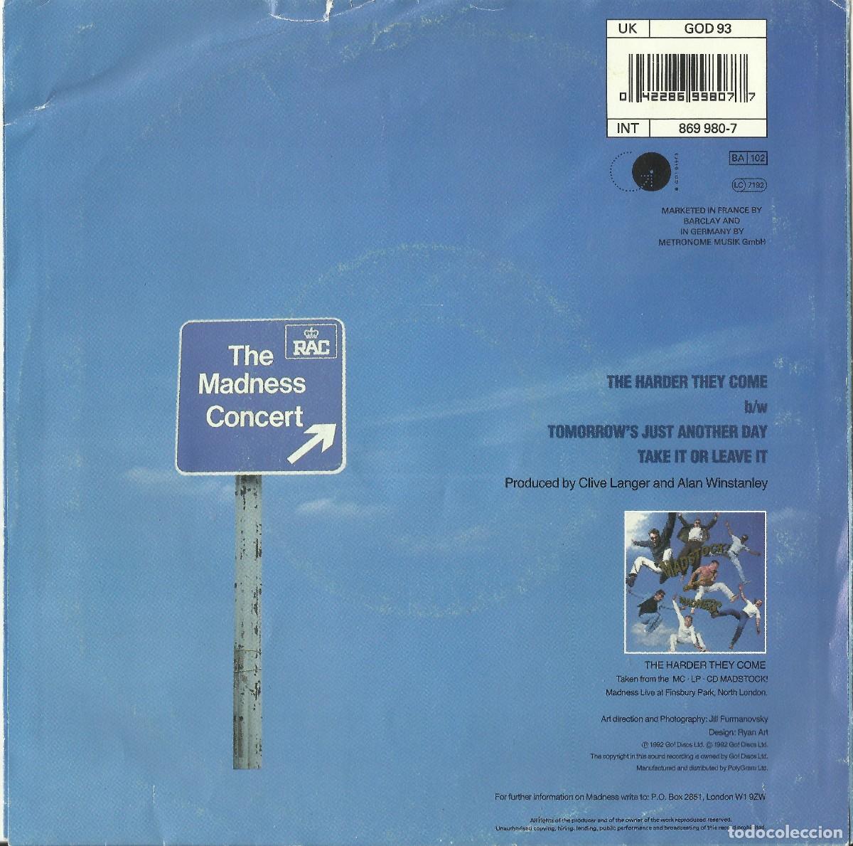Discos de vinilo: MADNESS 1992 single .... - Foto 2