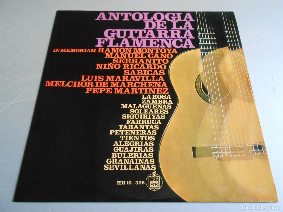 Discos de vinilo: ANTOLOGIA DE LA GUITARRA FLAMENCA - VARIOS -, LP, LA ROSA + 13, A&Ntilde;O 1967, HISPAVOX HH 10-326