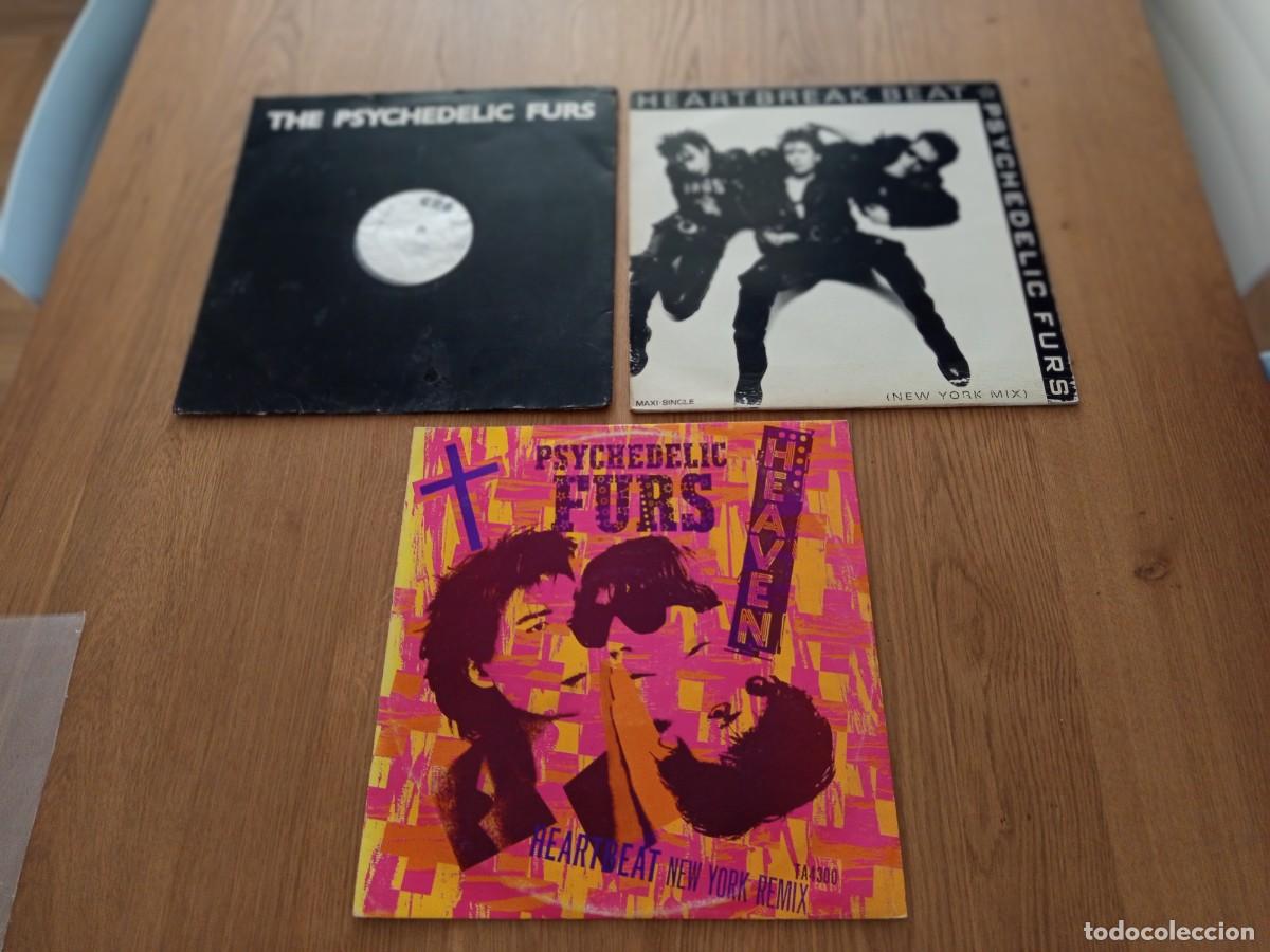 Discos de vinilo: GENIAL LOTE 3 MAXIS. PSYCHEDELIC FURS. HEARTBREAK BEAT/PRETTTY IN PINK/HEARBEAT NEW YORK....