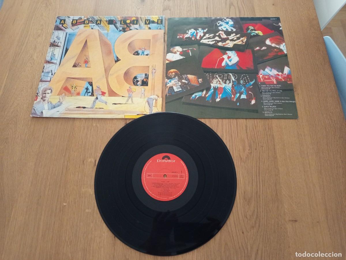 Discos de vinilo: GENIAL LP. ABBA / ABBA LIVE ..EN CONCIERTO WEMBLEY ARENA EN 1979 / 829 951 1 ARCADE / COMPLETO.