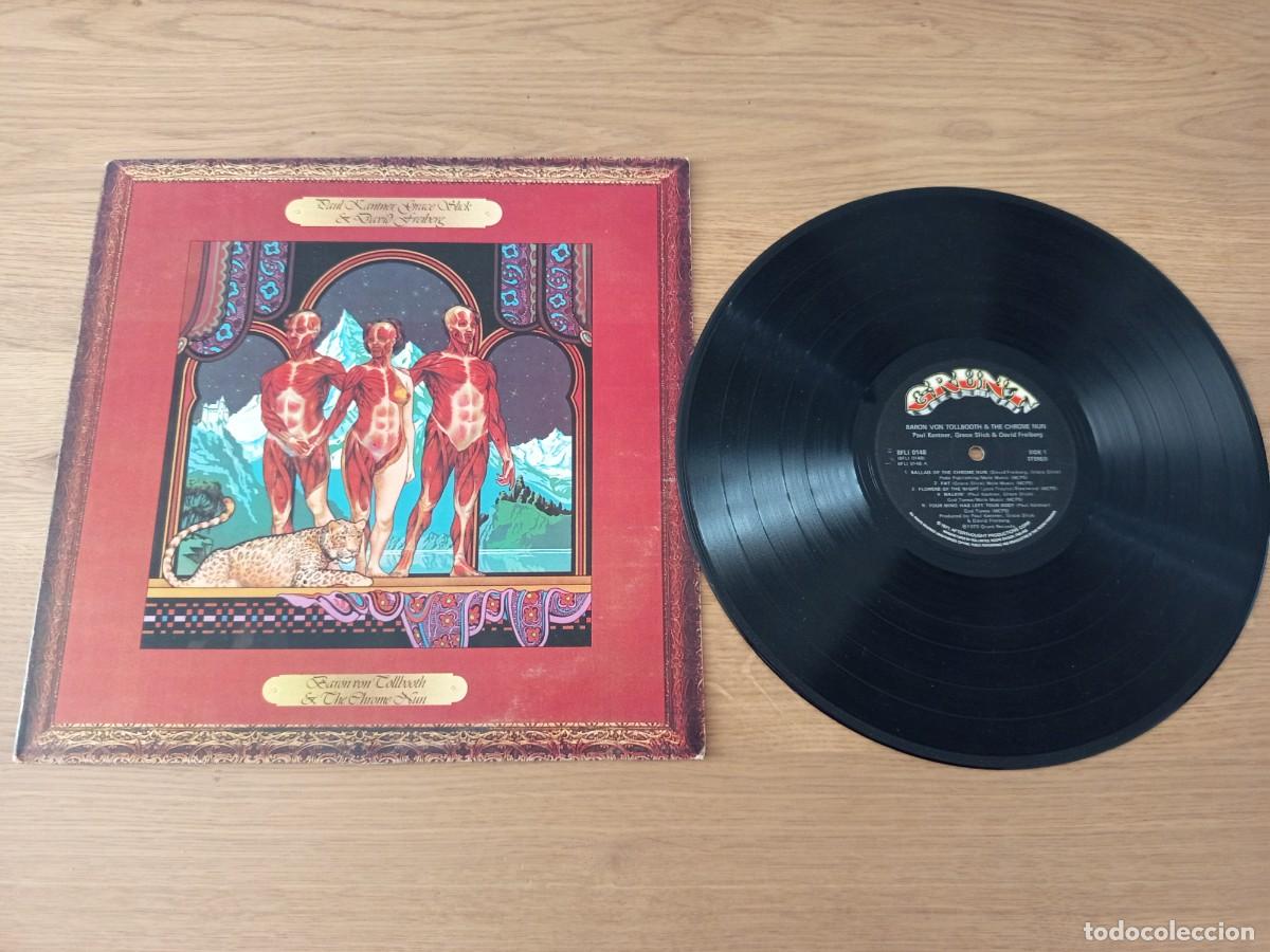 Discos de vinilo: JOYA LP ORIGINAL UK. PAUL KANTNER, GRACE SLICK & DAVID FREIBERG / BARON VON TOLLBOOTH / GRUNT BLF 10