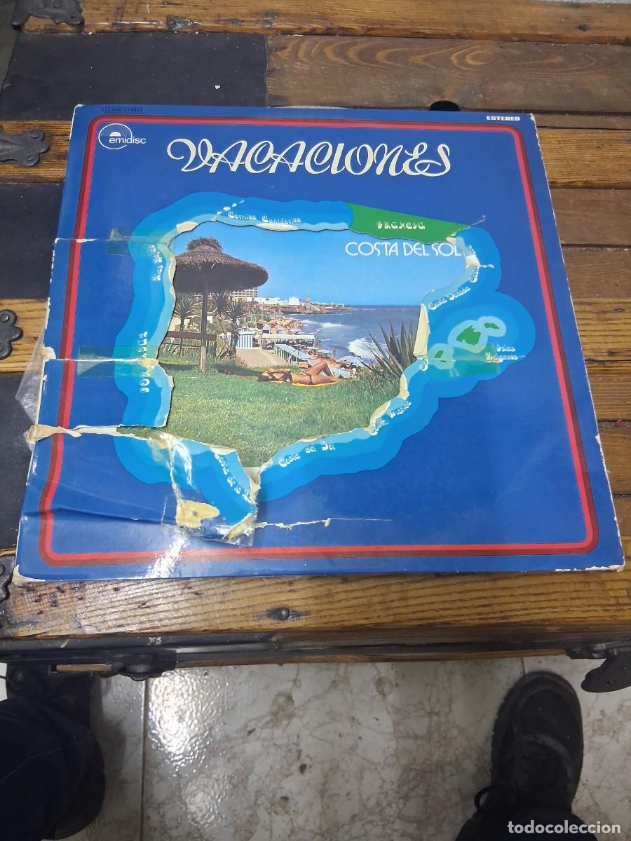Discos de vinilo: Disco m&uacute;sica LP Vacaciones en la costa del sol Chiribi Torremolinos El gato montes Granada