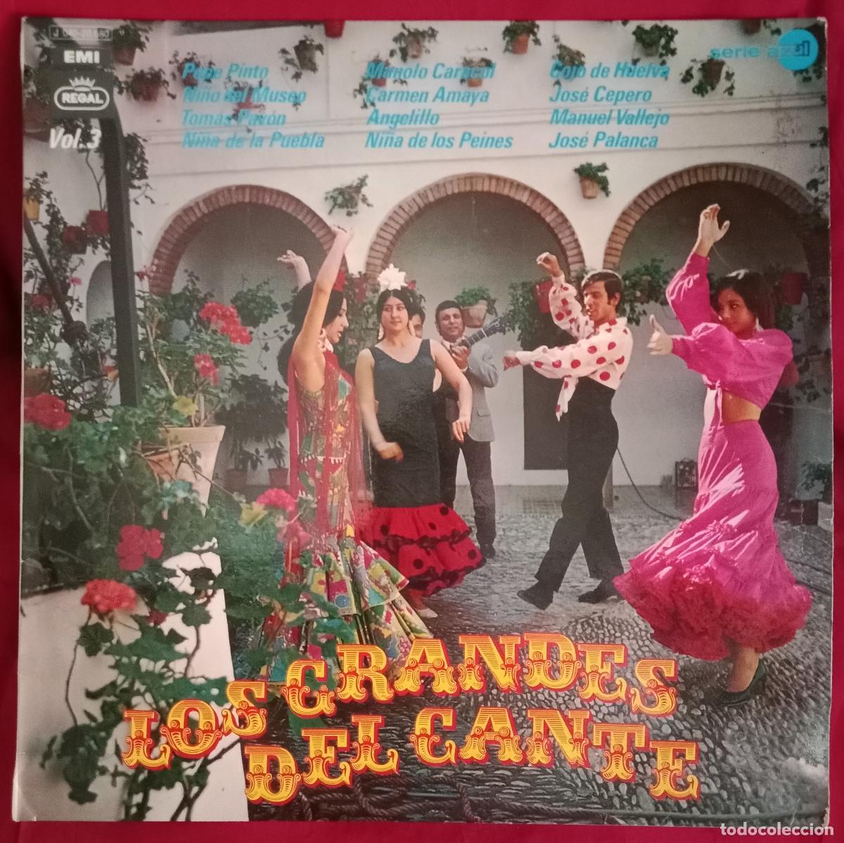 Discos de vinilo: Los Grandes del Cante - Pepe Pinto / Manolo Caracol / Ni&ntilde;a de los Peines... - Edit. EMI. REGAL. 1971