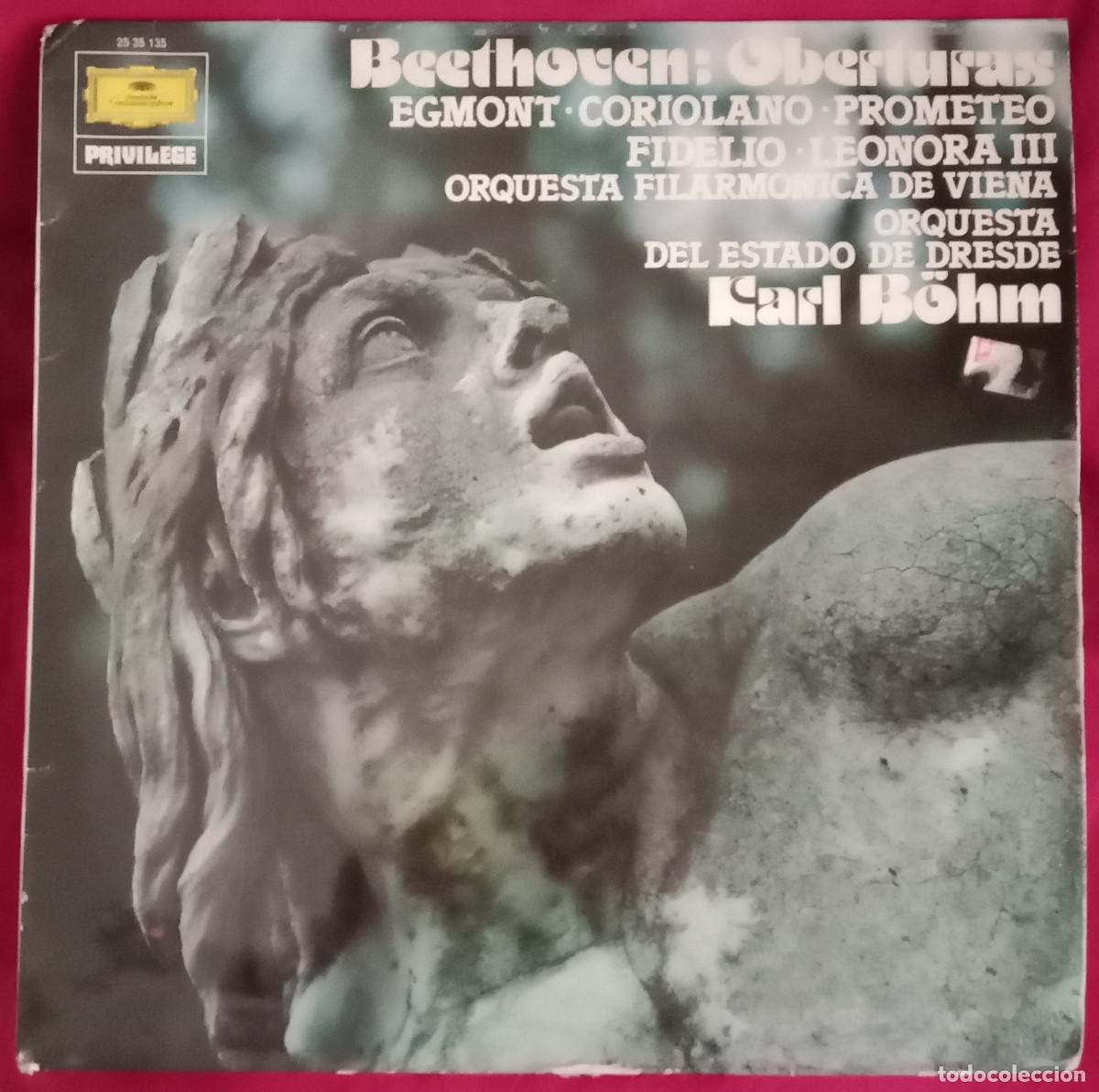 Discos de vinilo: Beethoven: Oberturas - Coriolano / Prometeo / Fidelio / Egmond... - Edit. Deutsche Grammophon. 1977