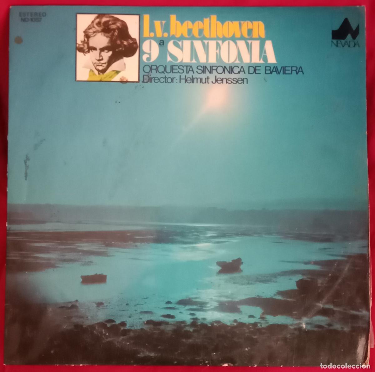 Discos de vinilo: L. V. Beethoven - 9&ordf; Sinfonia - Orquesta Sinfon&iacute;ca de Baviera - Edit. NEVADA &rdquo;A&rdquo;. 1977