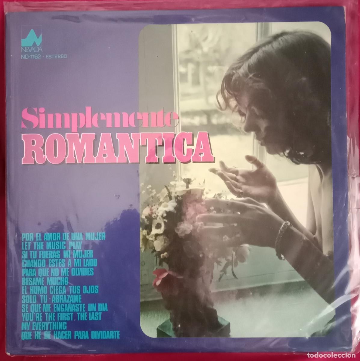 Discos de vinilo: Simplemente Rom&aacute;ntica - LP Recopilatorio - Por el Amor de una Mujer... - Edit. NEVADA &rdquo;A&rdquo;. 1977