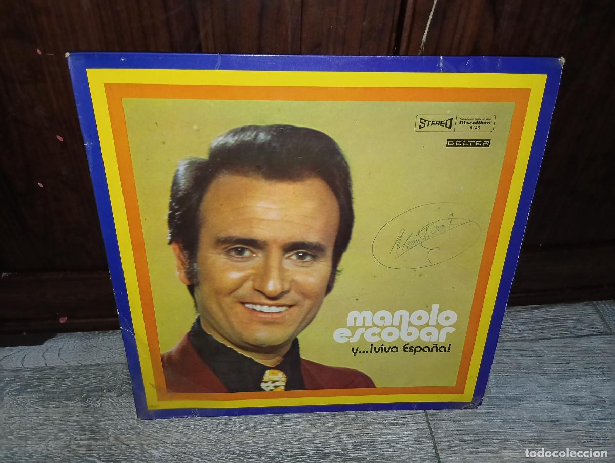 Discos de vinilo: Disco vinilo LP Manolo Escobar - Y viva Espa&ntilde;a! y Maruja Lim&oacute;n Discolibro