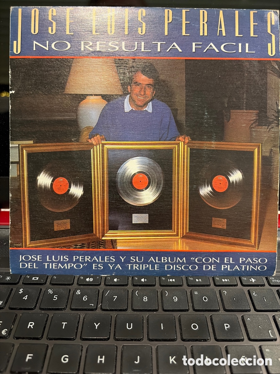 Discos de vinilo: JOSE LUIS PERALES - NO RESULTA FACIL SINGLE PROMO