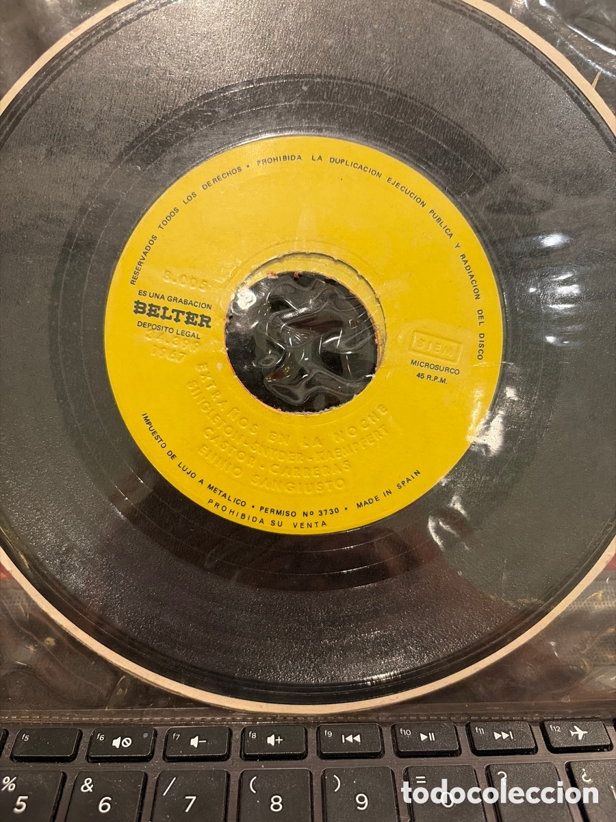 Discos de vinilo: ENNIO SANGIUSTO - EXTRA&Ntilde;OS EN LA NOCHE FLEXI SINGLE RARO