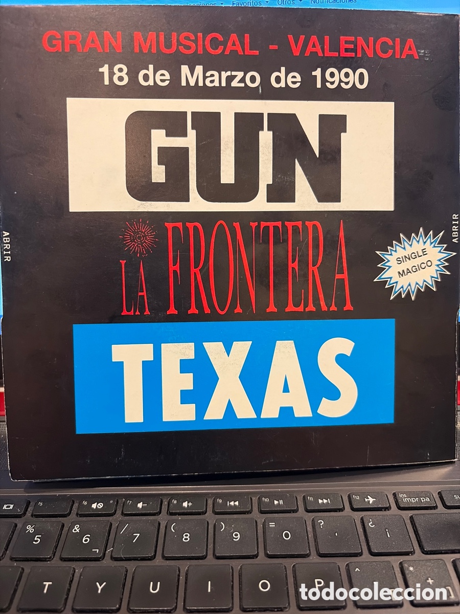 Discos de vinilo: GUN - LA FRONTERA - TEXAS - EDICION GRAN MUSICAL 2 SINGLES EN CARPETA EDICION ESPECIAL RARO