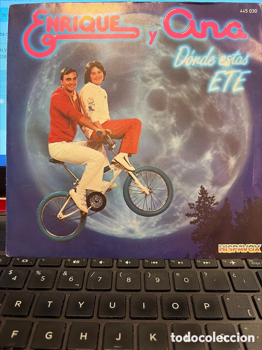Discos de vinilo: ENRIQUE Y ANA - DONDE ESTAS ETE + LA CANCION DE LOS PLANETAS SINGLE SPAIN