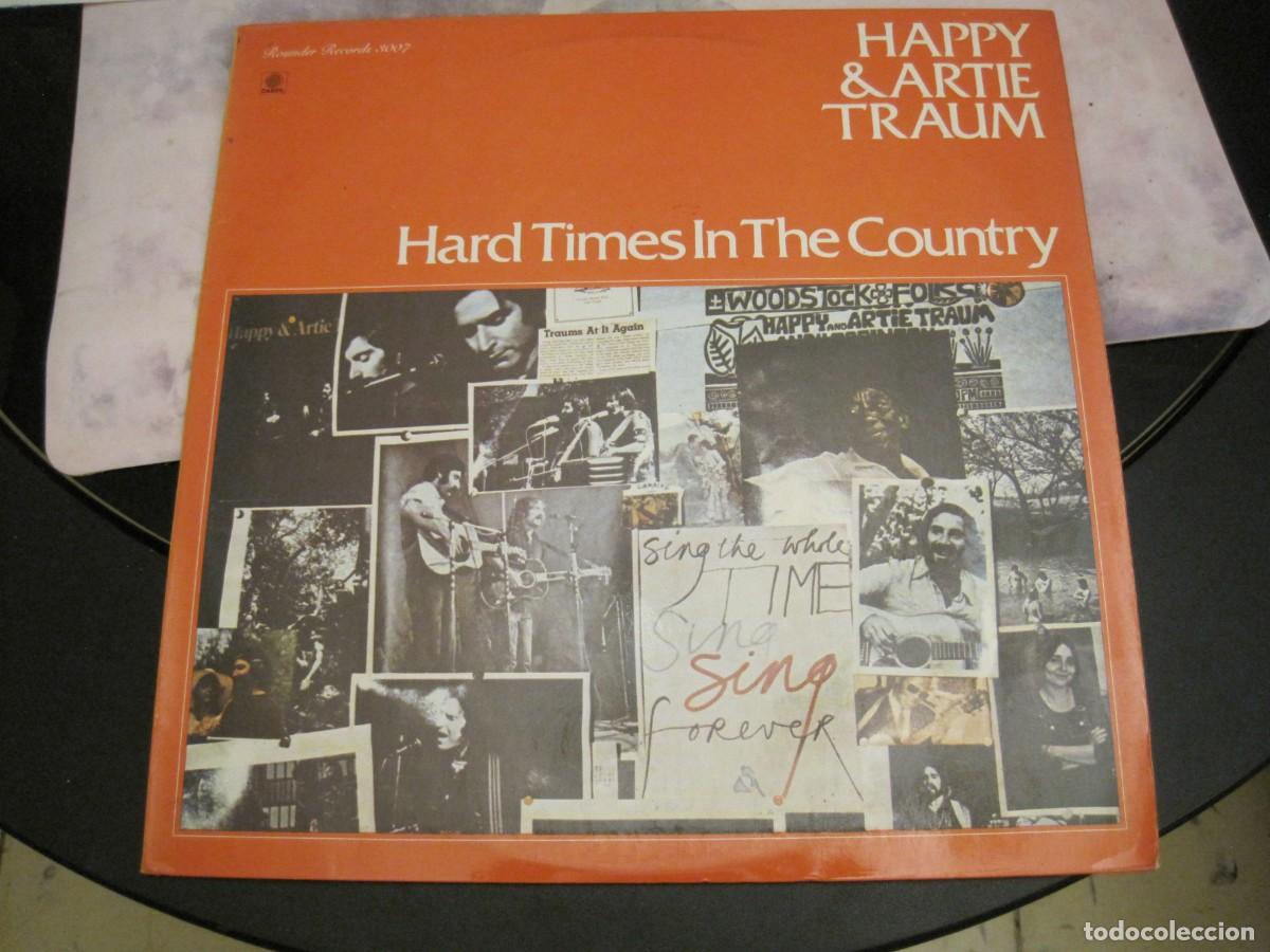 Discos de vinilo: HAPPY Y ARTIE TRAUM - HARD TIMES IN THE COUNTRY SELLO ROUNDER RECORDS 1981 PORTUGAL.