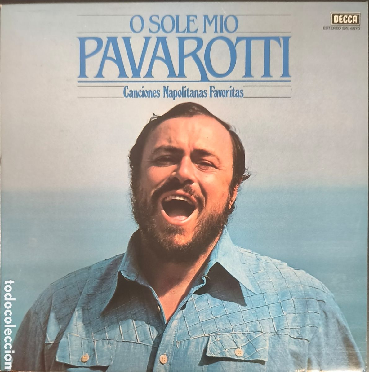 Discos de vinilo: LP LUCIANO PAVAROTTI - O SOLE MIO, CANCIONES NAPOLITANAS FAVORITAS