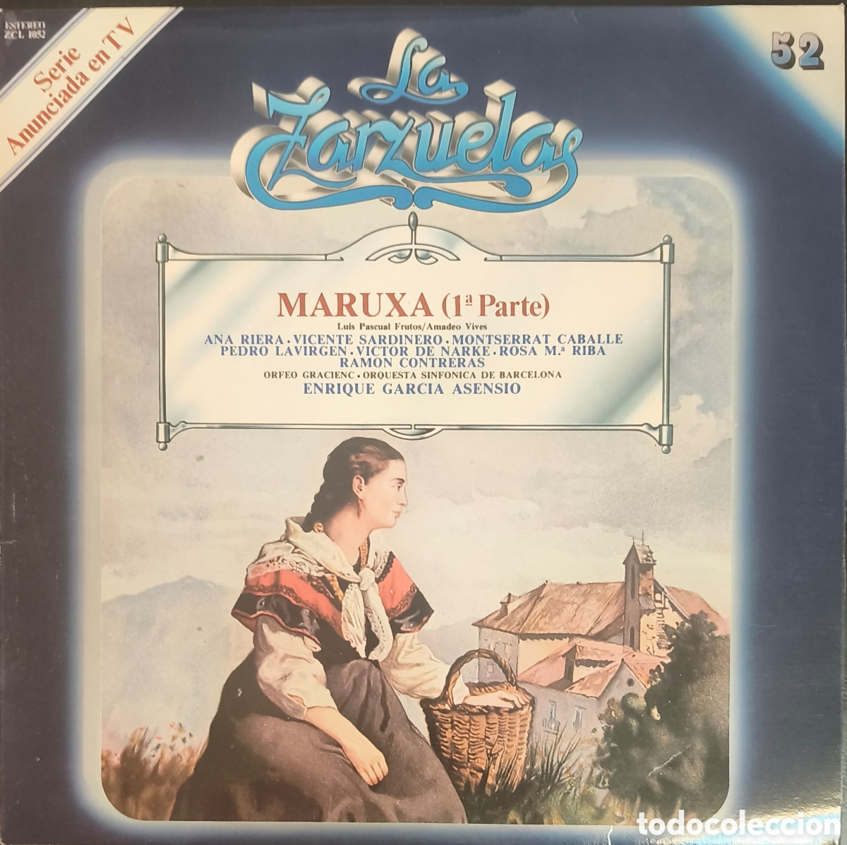 Discos de vinilo: Disco vinilo LP: La zarzuela: Maruxa (1&ordf; parte)