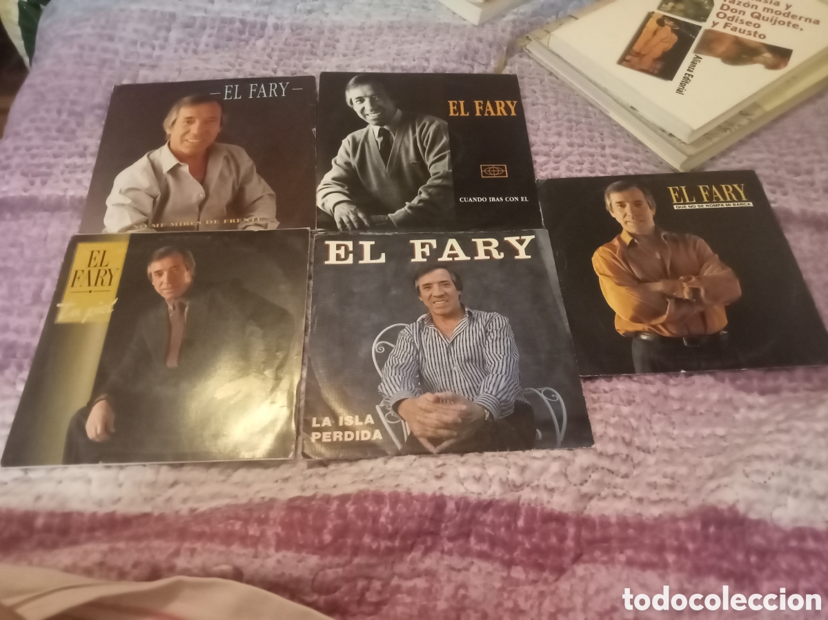 Discos de vinilo: Lote de singles de El Fary