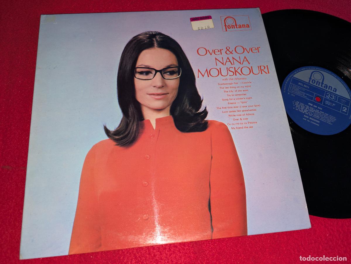 Discos de vinilo: NANA MOUSKOURI Over & Over LP 1969 Fontana UK ENGLAND