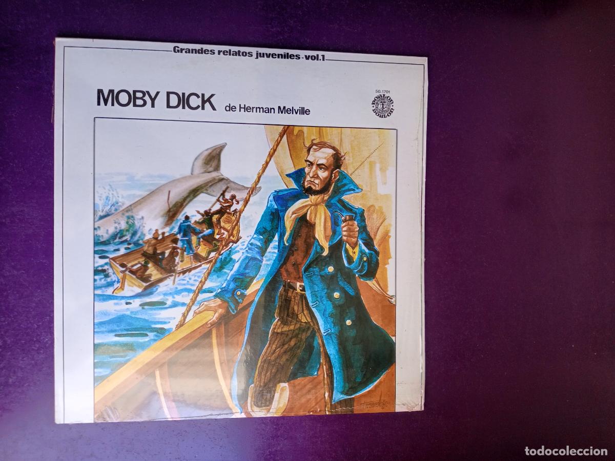 Discos de vinilo: MOBY DICK - HERMAN MELVILLE - LP DOBLON 1980 - AUDIOLIBRO - NARRADO MARIA LUISA SECO