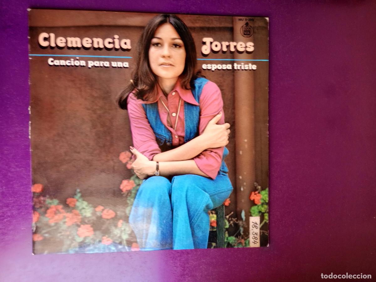 Discos de vinilo: Clemencia Torres &ndash; Canci&oacute;n Para Una Esposa Triste - LP HISPAVOX 1975 MUY POCO USO, MELODICA COLOMBIA
