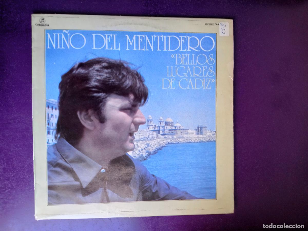 Discos de vinilo: Ni&ntilde;o Del Mentidero &ndash; Bellos Lugares De C&aacute;diz - LP COLUMBIA 1980 FLAMENCO, GUITARRA SANTIAGO GARCIA