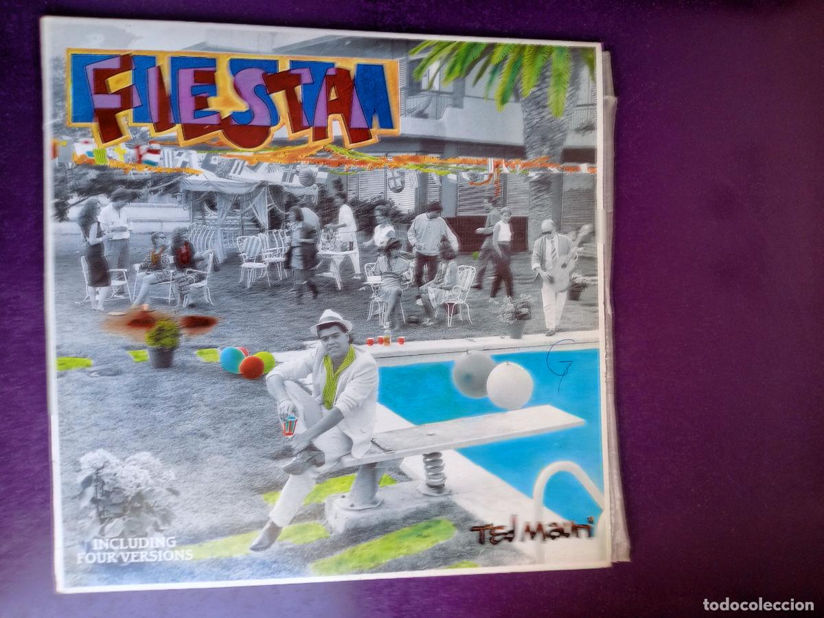 Discos de vinilo: Ted Mauri &ndash; Fiesta - MAXI JUMP 1987 - ITALODISCO ELECTRONICA 80'S DISCO - MIKE PLATINAS
