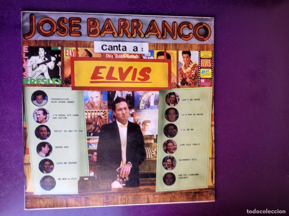 Discos de vinilo: Jose Barranco Canta A Elvis - LP COCODRILO 1989 - POP ROCK 60'S - PEKENIKES, ESTUDIANTES, ETC