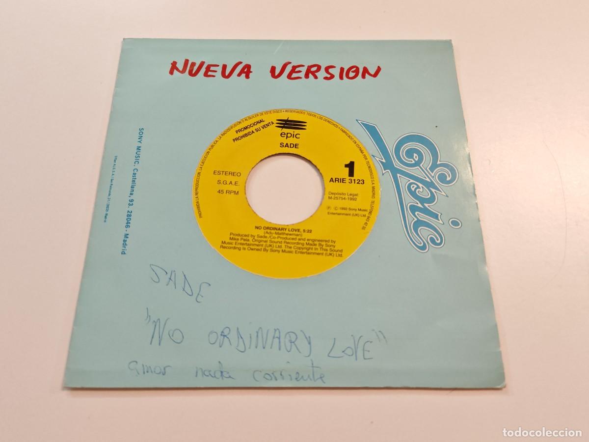 Discos de vinilo: SADE No ordinary love 7&rdquo; SINGLE VINILO PROMO DEL A&Ntilde;O 1992 CONTIENE 1 TEMA