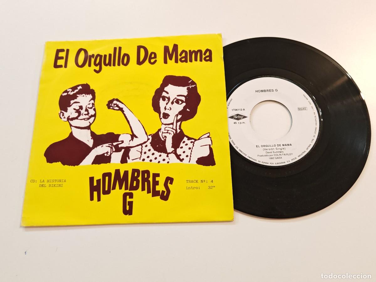 Discos de vinilo: HOMBRES G El orgullo de mama SINGLE VINILO DEL A&Ntilde;O 1992 DAVID SUMMERS MISMO TEMA