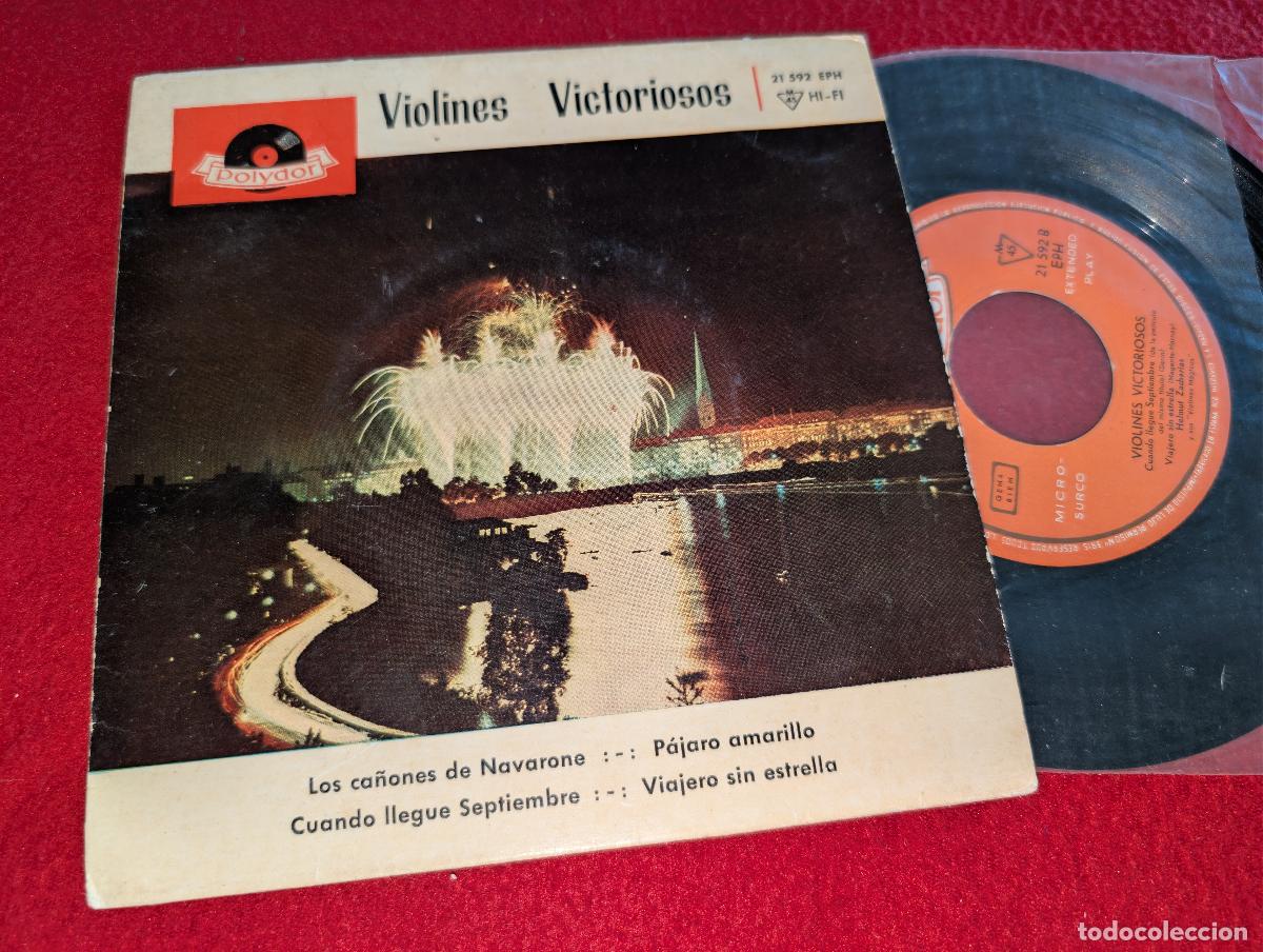Discos de vinilo: HELMUT ZACHARIAS VIOLINES MAGICOS victoriosos. Los ca&ntilde;ones Navarone/Pajaro..+2 EP 7'' 1962 SPAIN