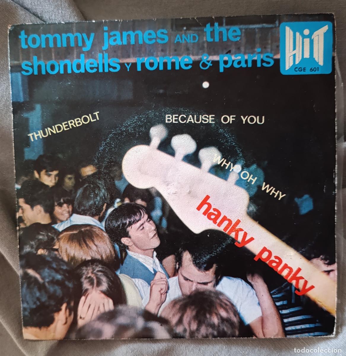 Discos de vinilo: TOMMY JAMES & THE SHONDELLS - &rdquo;HANKY PANKY&rdquo; EP edici&oacute;n espa&ntilde;ola 1966