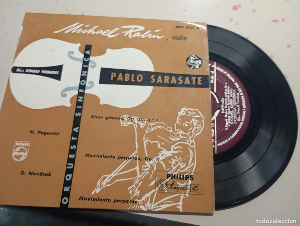Discos de vinilo: VINILO MICHAEL RABIN (EP) PABLO SARASATE A&Ntilde;O 1957