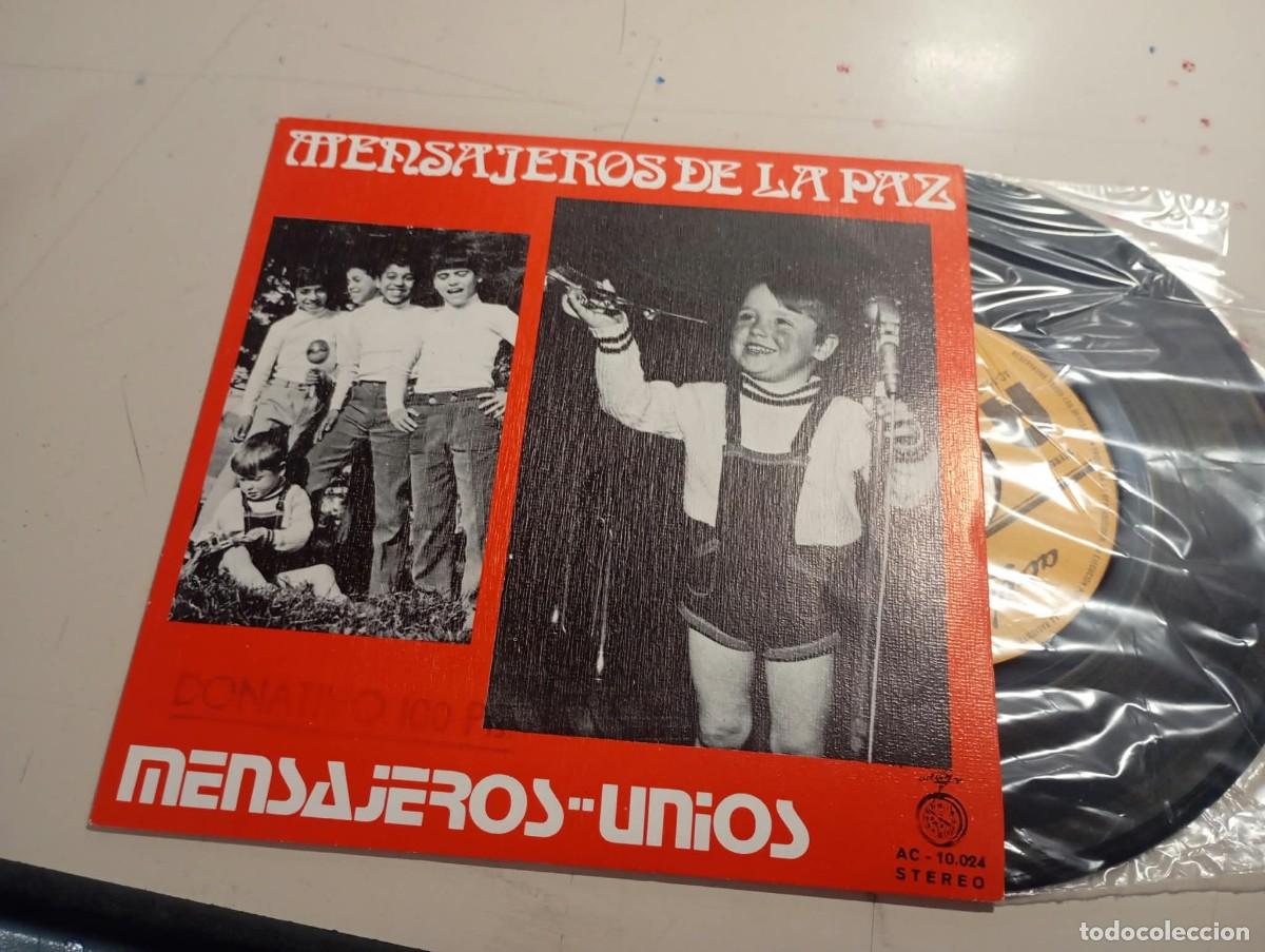 Discos de vinilo: VINILO MENSAJEROS DE LA PAZ - MENSAJEROS / UN&Iacute;OS - SINGLE DE 1972