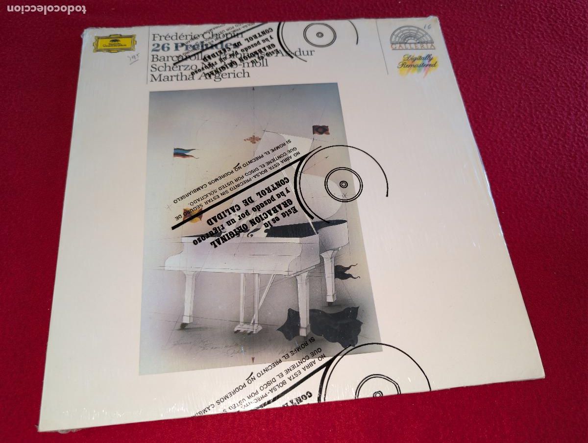 Discos de vinilo: MARTHA ARGERICH piano CHOPIN 26 preludes LP 1986 Deutsche ESPA&Ntilde;A SPAIN precintado
