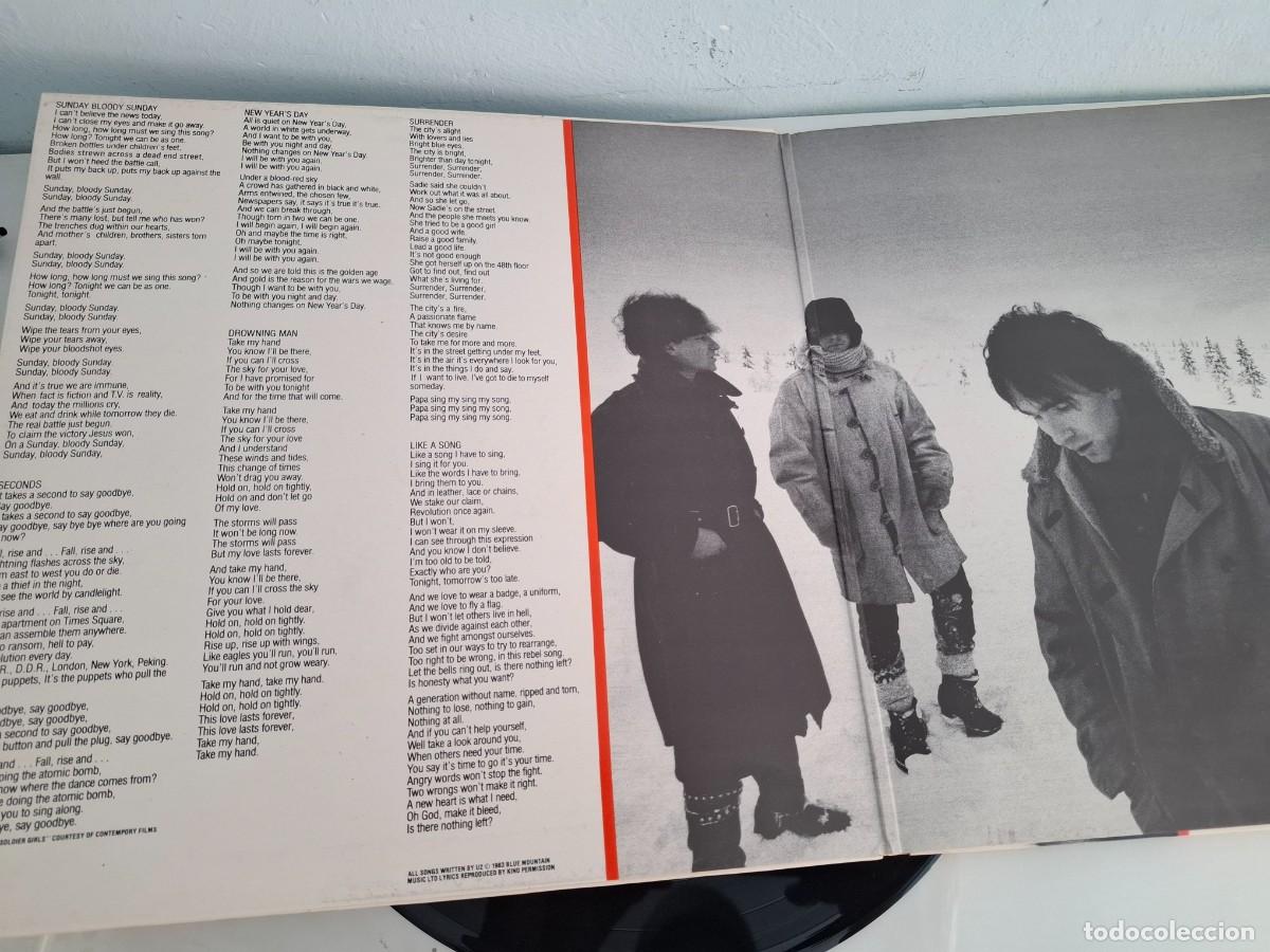 Discos de vinilo: U2 - WAR LP. Perfecto estado . - Foto 2