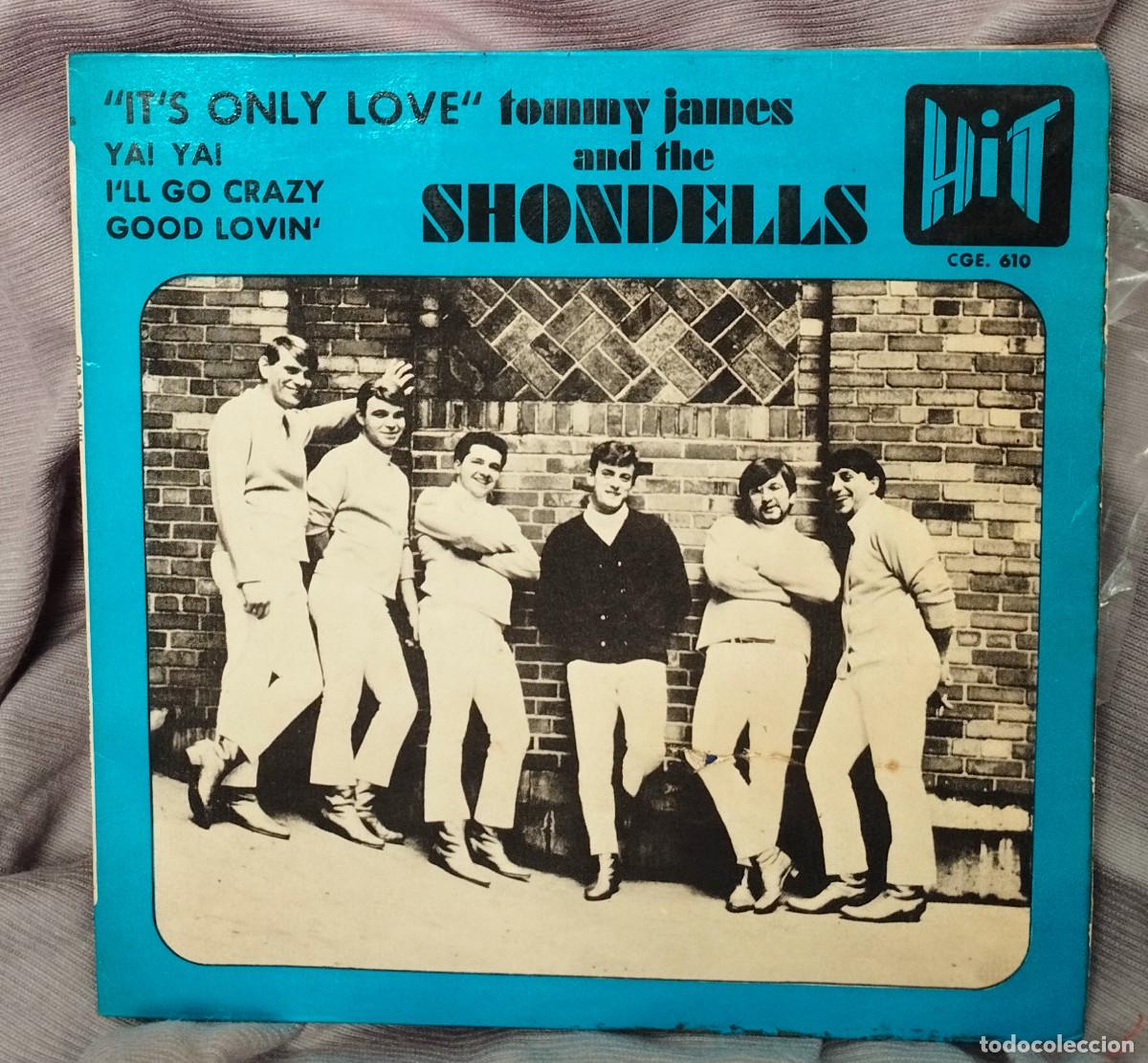 Discos de vinilo: TOMMY JAMES & THE SHONDELLS - &rdquo;IT'S ONLY LOVE&rdquo;, EP edici&oacute;n espa&ntilde;ola 1966