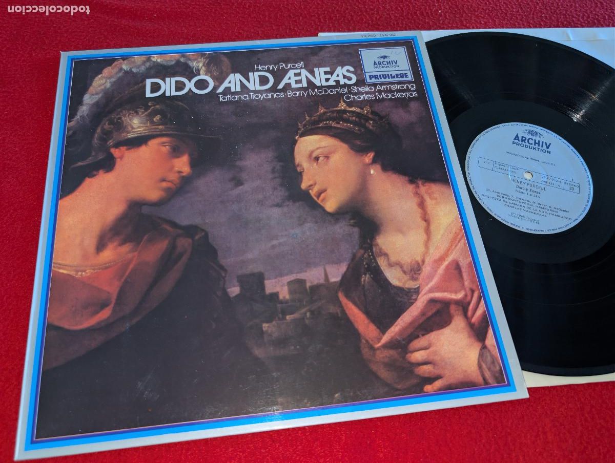 Discos de vinilo: ORQ. HAMBURGO & MONTEVERDI Mackerras Troyanos&Armstrong+ HENRY PURCELL Dido and Eneas LP 1981 SPAIN