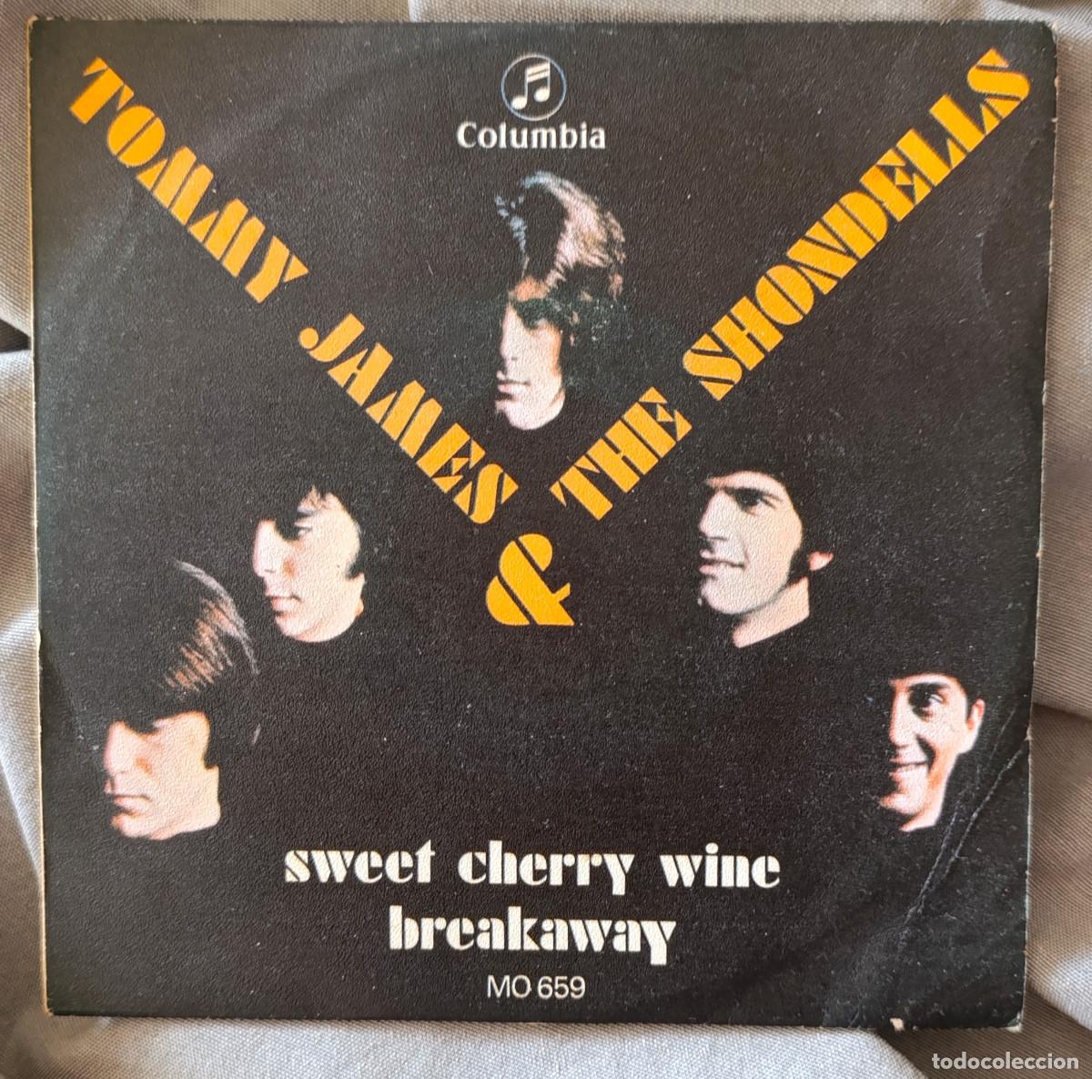 Discos de vinilo: TOMMY JAMES & THE SHONDELLS - &rdquo;SWEET CHERRY WINE, single edici&oacute;n espa&ntilde;ola 1969