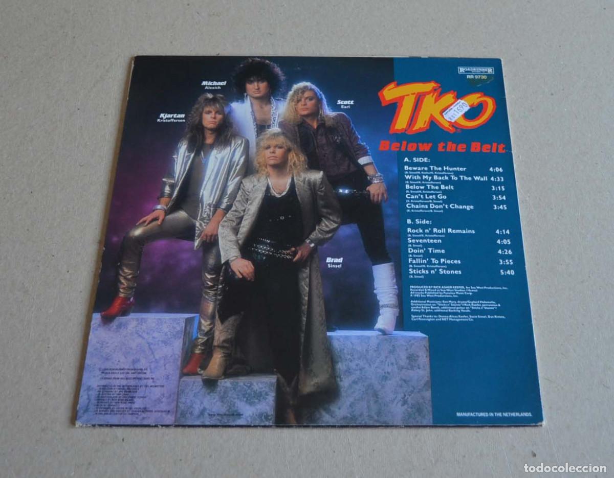 Discos de vinilo: TKO - BELOW THE BELT (ed. 1986) - Foto 2