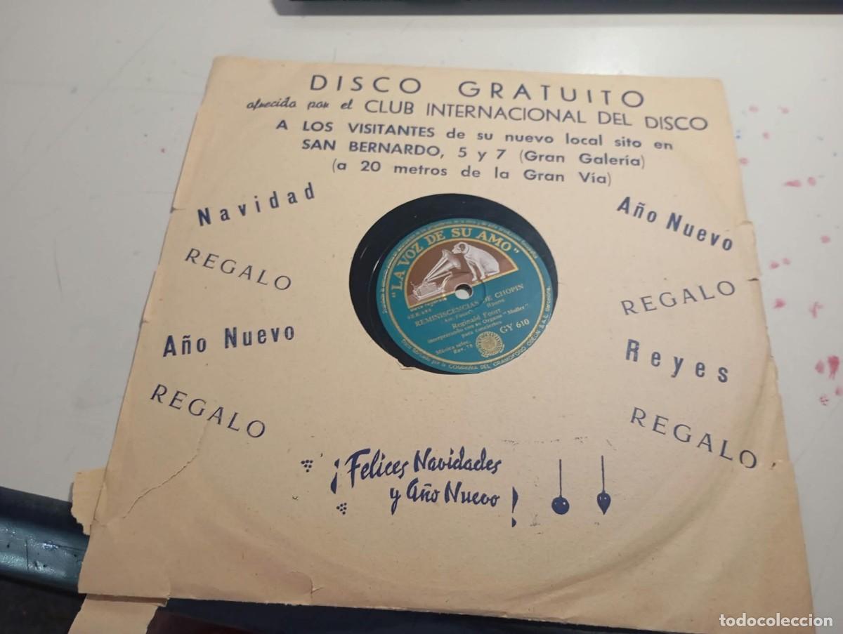 Discos de vinilo: VINILO 78 RPM CLUB INTERNACIONAL DEL DISCO REGINALD FOORT FUNDA PAPEL DEFECTUOSA