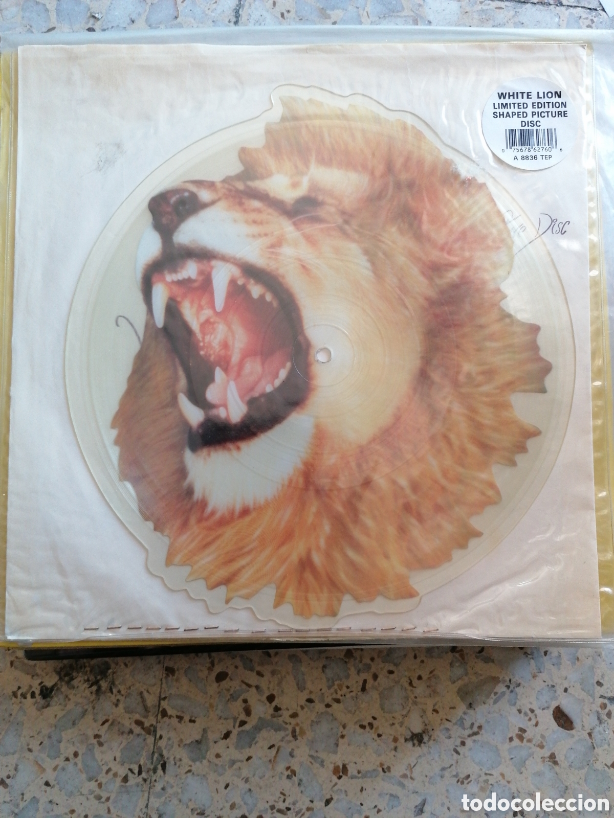 Discos de vinilo: LP 10&rdquo; PICTURE DISC WHITE LION RADAR LOVE