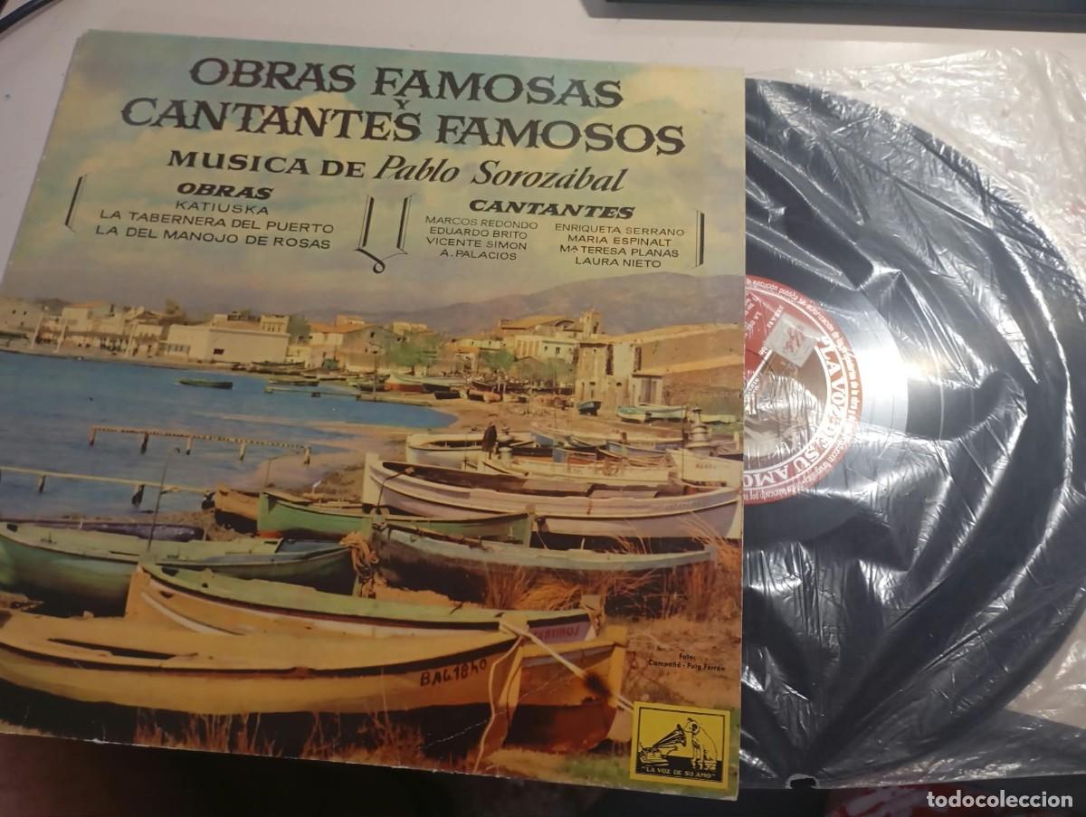 Discos de vinilo: VINILO DISCO LP VINILO OBRAS Y CANTANTES FAMOSOS-PABLO SOROZABAL 1958