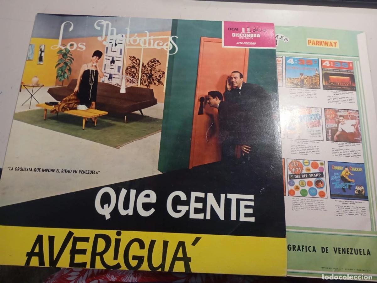 Discos de vinilo: VINILO DISCO LP LOS MELODICOS Que Gente Averigu&aacute; ORIGINAL VENEZUELA LP VINILO